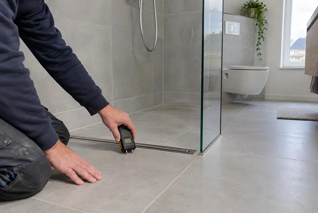 Lekdetectie Edam – badkamer in een nieuwbouwwoning