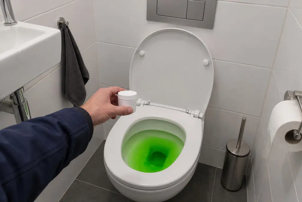 Lekdetectie Edam – kleurstoftest bij een lekkend toilet