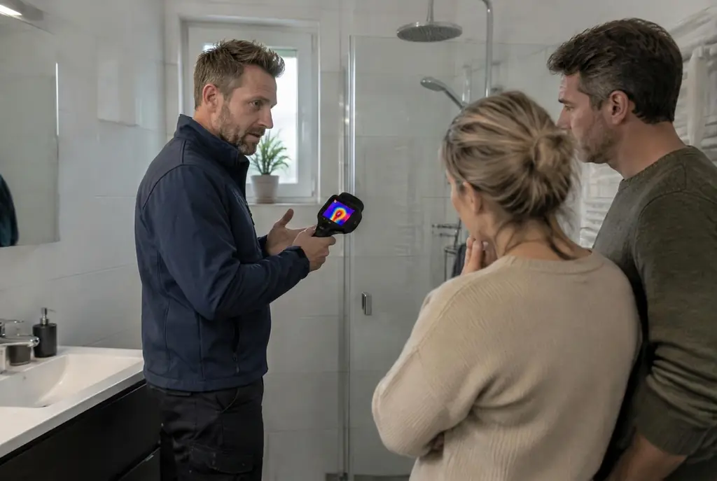 Lekdetectie Edam – specialist legt bevindingen uit aan bewoner